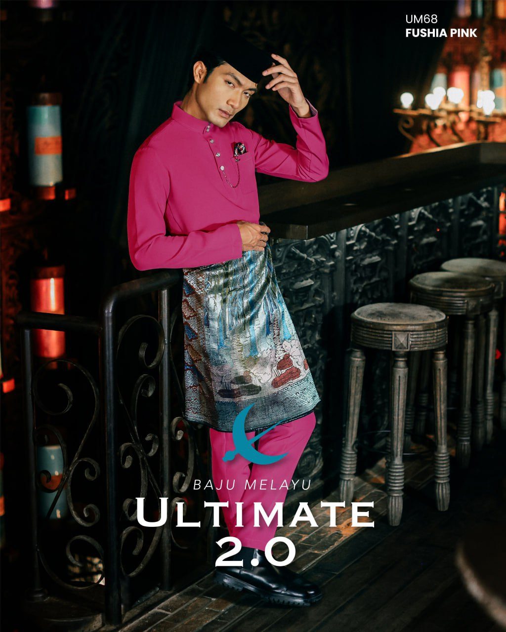 BAJU MELAYU ULTIMATE 2.0 FUSCHIA PINK