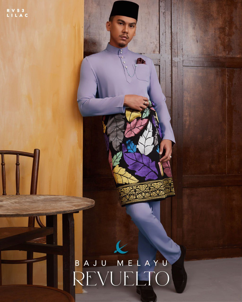 BAJU MELAYU REVUELTO LILAC