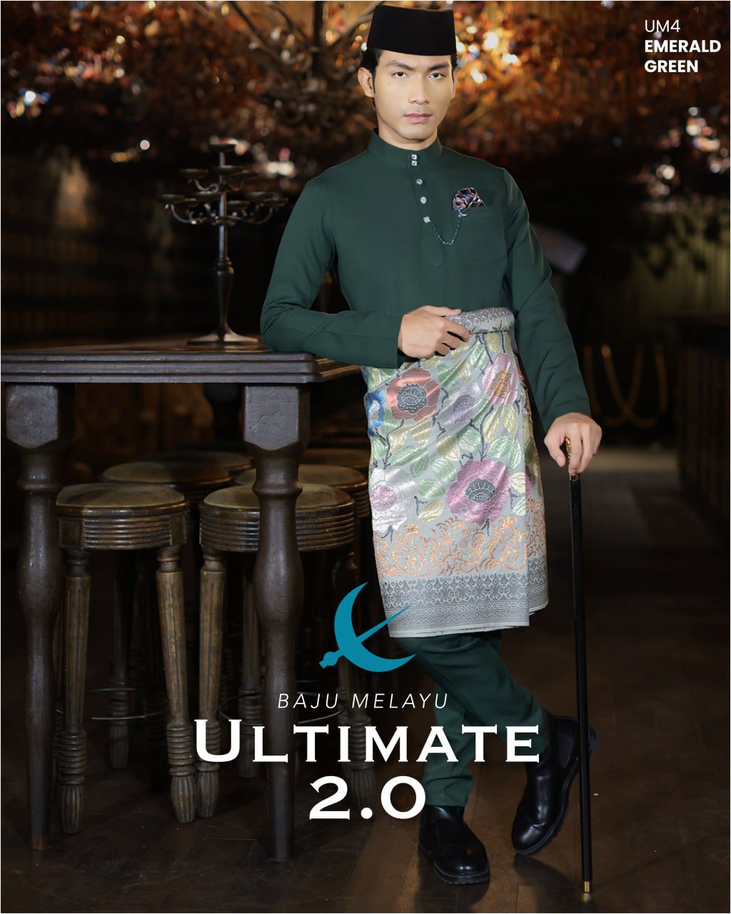 BAJU MELAYU ULTIMATE 2.0 EMERALD GREEN