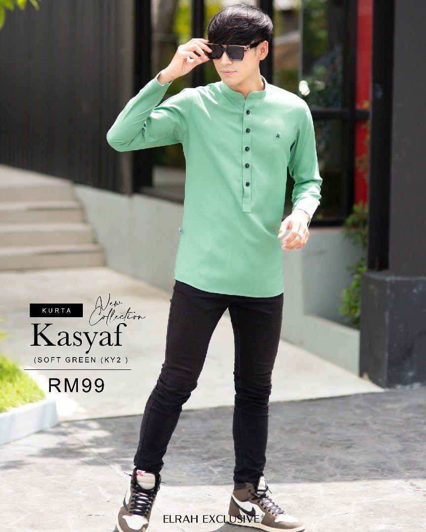 KURTA KASYAF SOFT GREEN (2022)