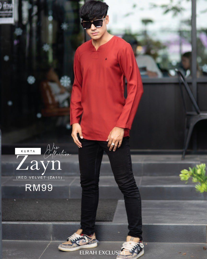 KURTA ZAYN RED VELVET (2022)