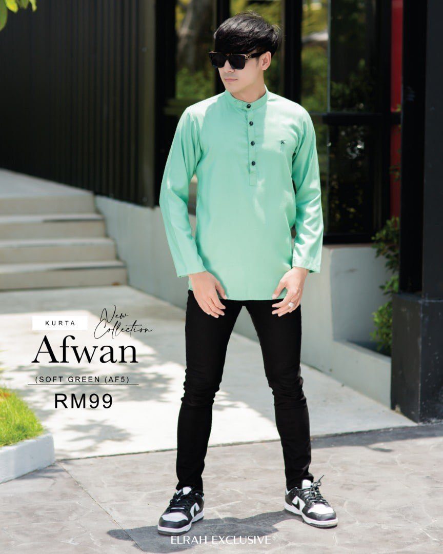 KURTA AFWAN SOFT GREEN