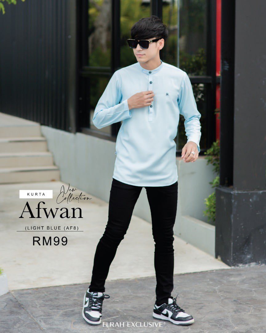 KURTA AFWAN LIGHT BLUE