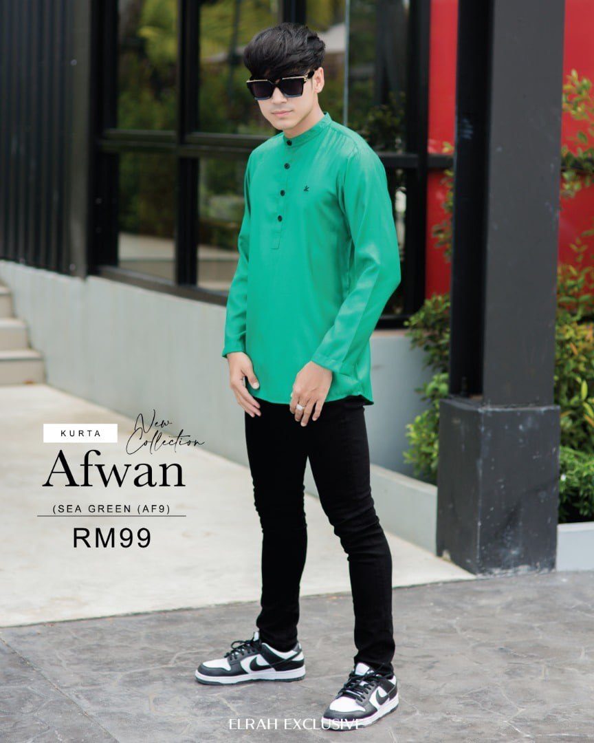 KURTA AFWAN SEA GREEN