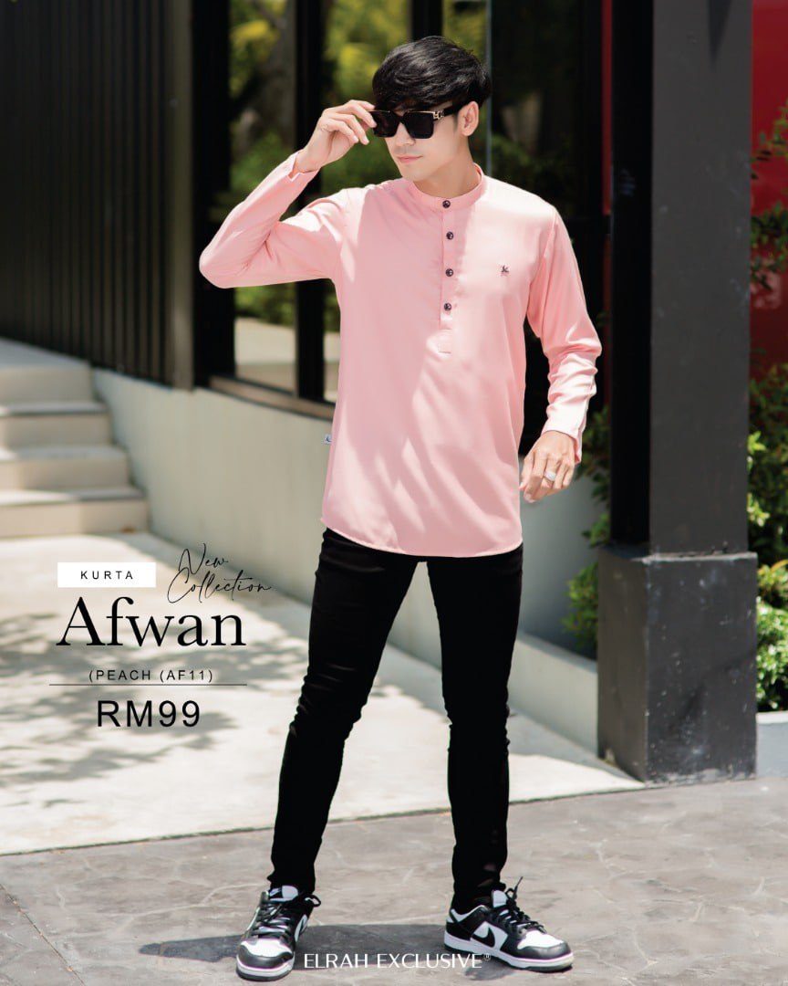 KURTA AFWAN PEACH