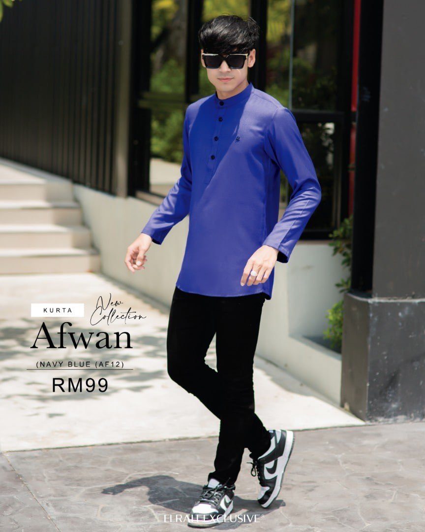 KURTA AFWAN NAVY BLUE