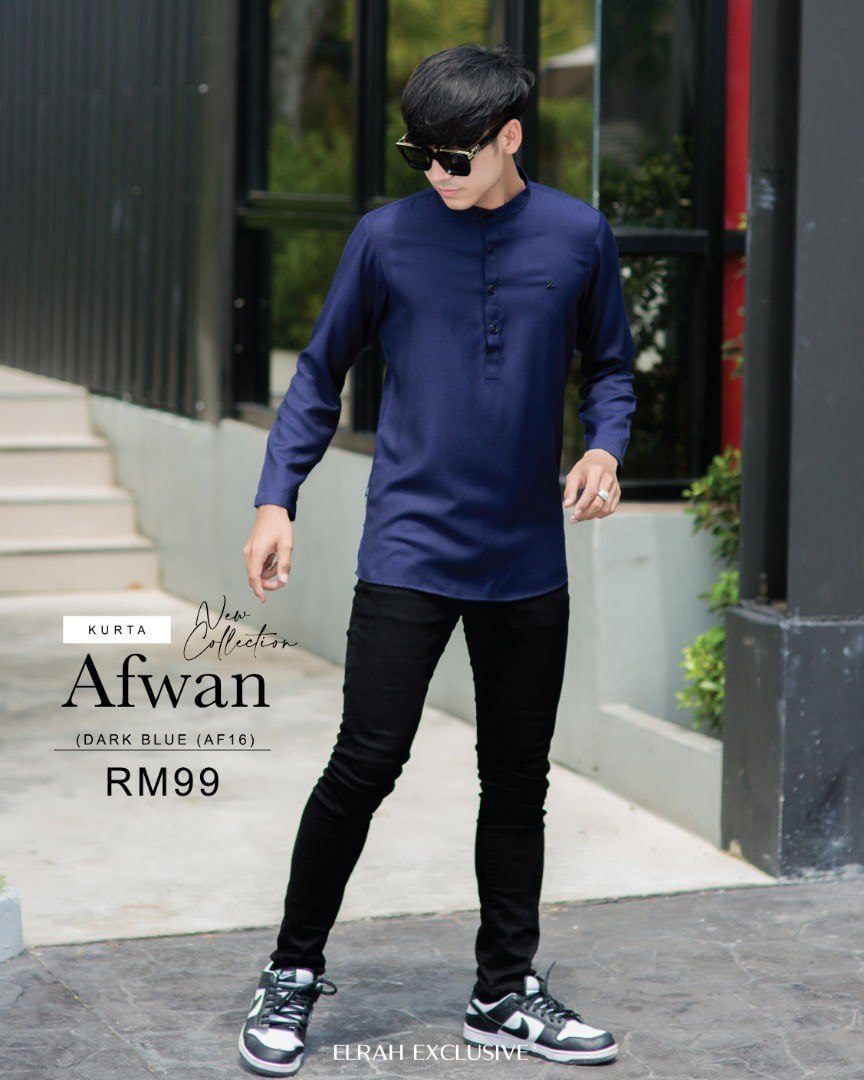 KURTA AFWAN DARK BLUE