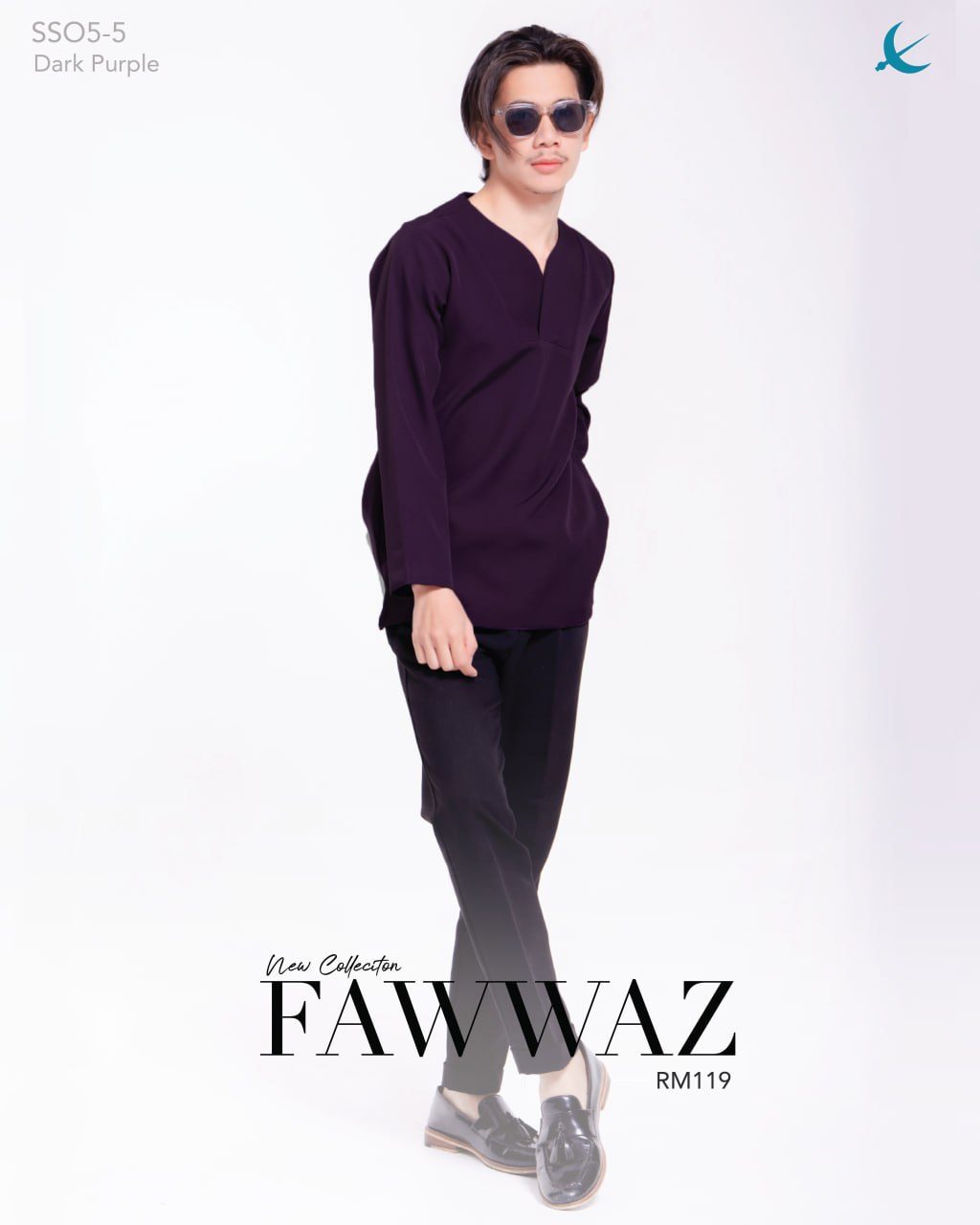 KURTA FAWWAZ DARK PURPLE (2024)