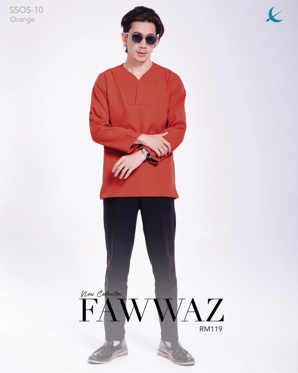 KURTA FAWWAZ ORANGE (2024)