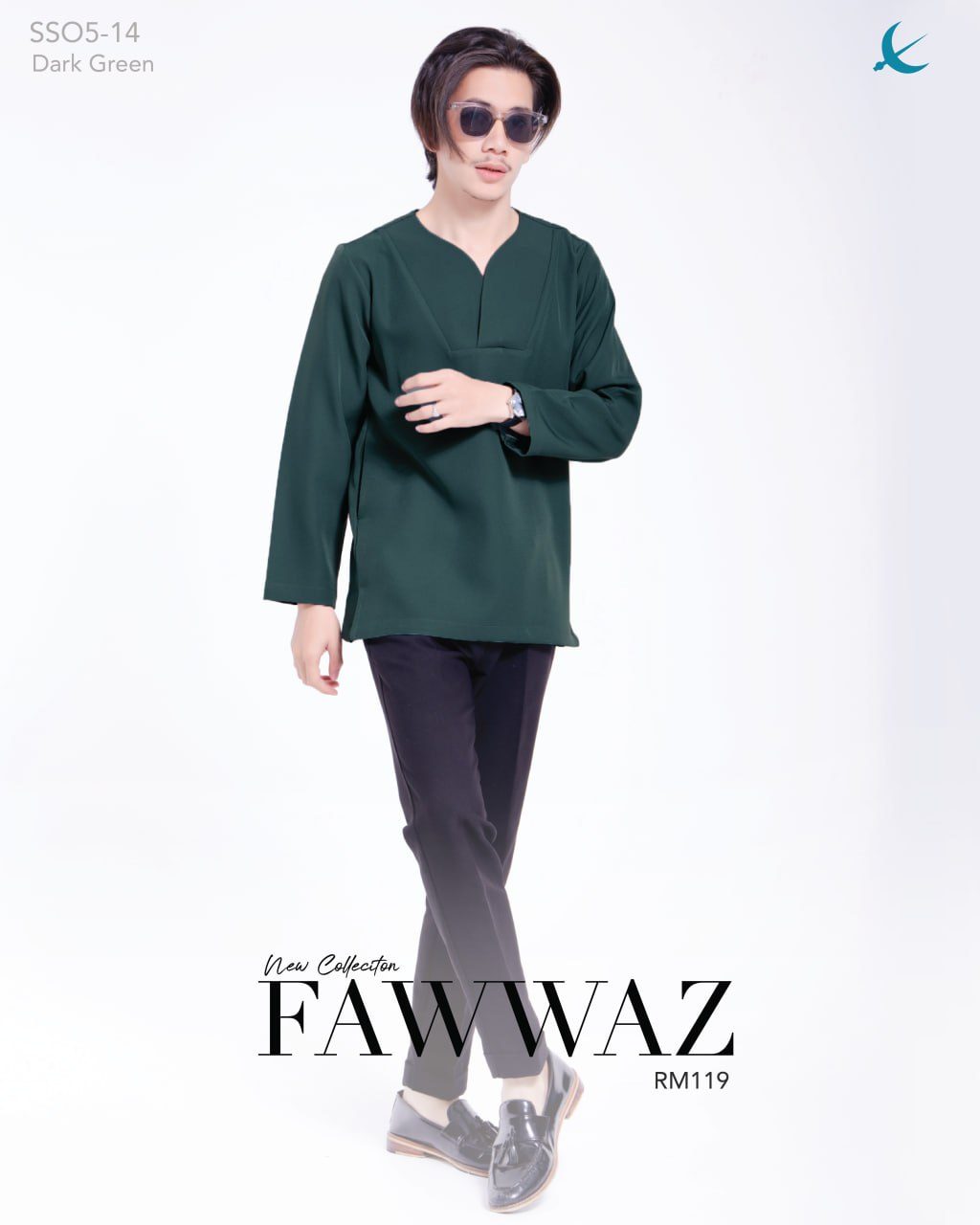 KURTA FAWWAZ DARK GREEN (2024)