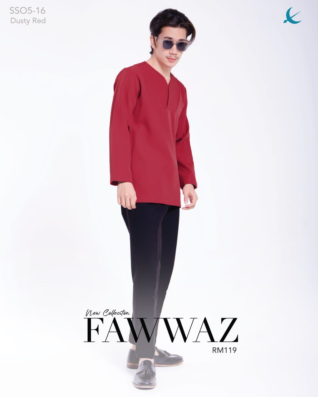 KURTA FAWWAZ DUSTY RED (2024)