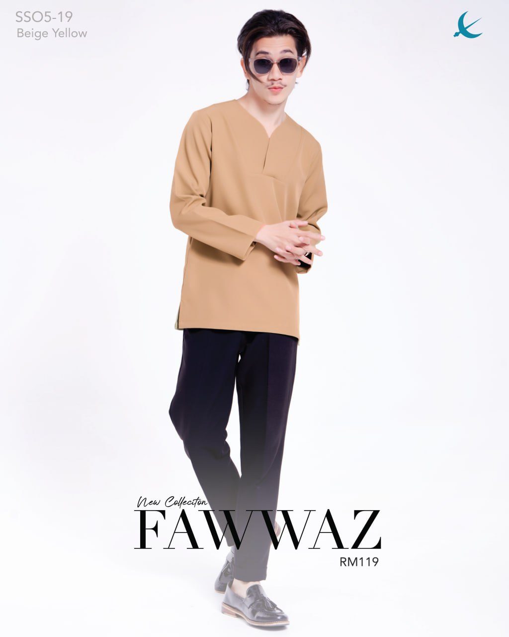 KURTA FAWWAZ BEIGE YELLOW (2024)