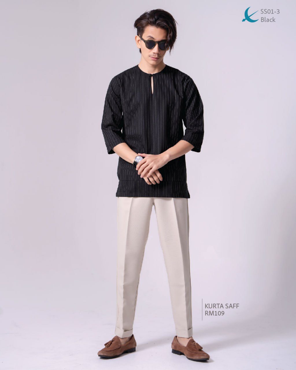 KURTA SAFF BLACK (2024)