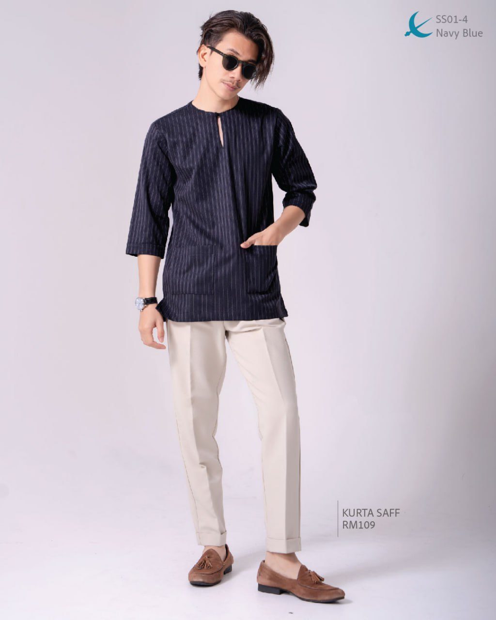 KURTA SAFF NAVY BLUE (2024)