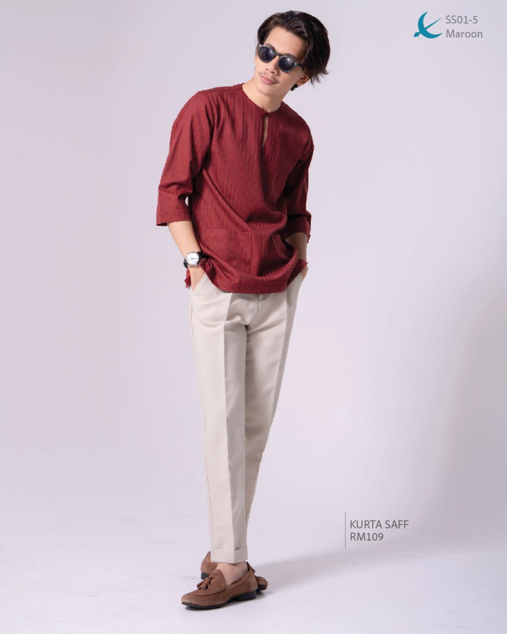 KURTA SAFF MAROON (2024)