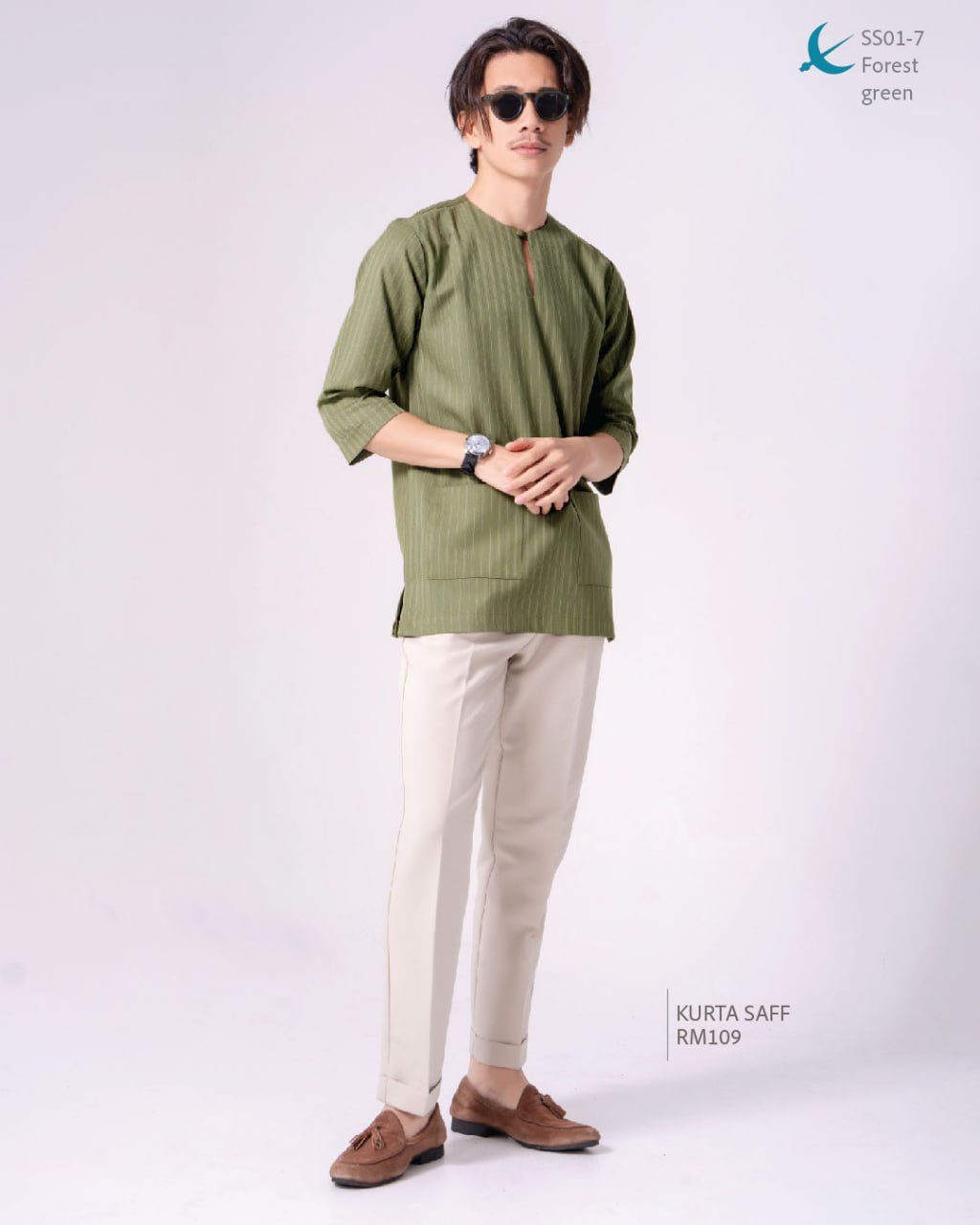 KURTA SAFF FOREST GREEN (2024)