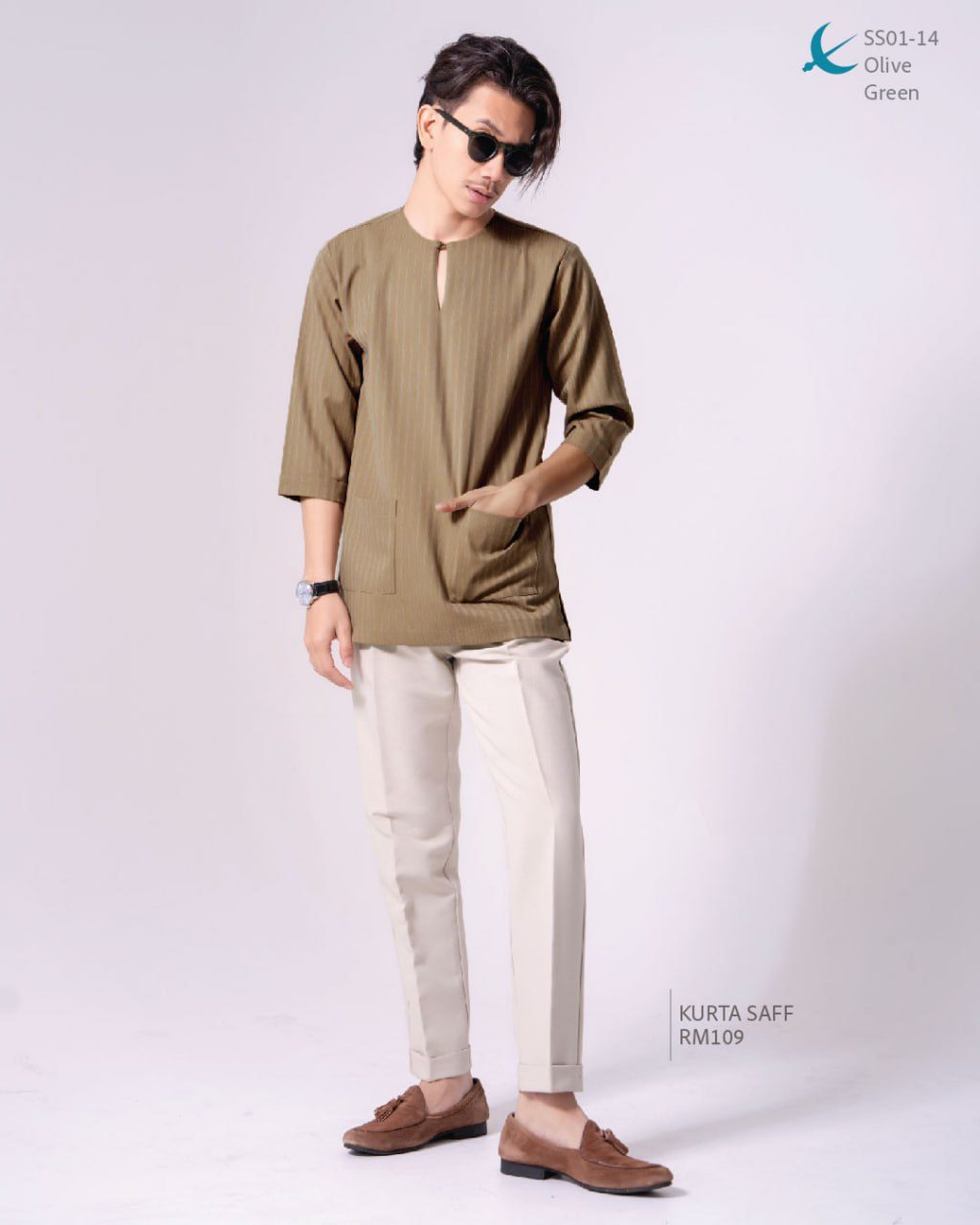 KURTA SAFF OLIVE GREEN (2024)