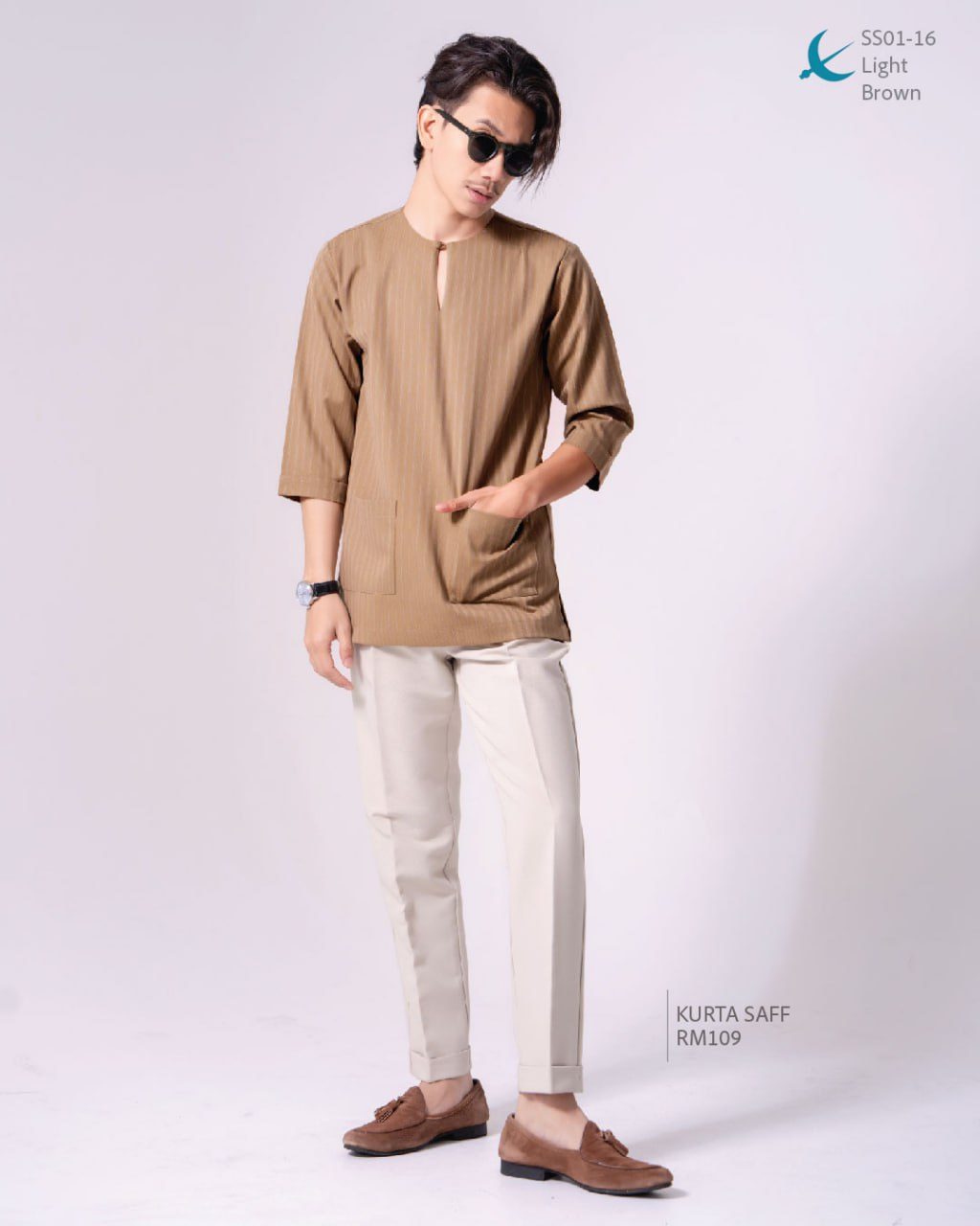 KURTA SAFF LIGHT BROWN  (2024)