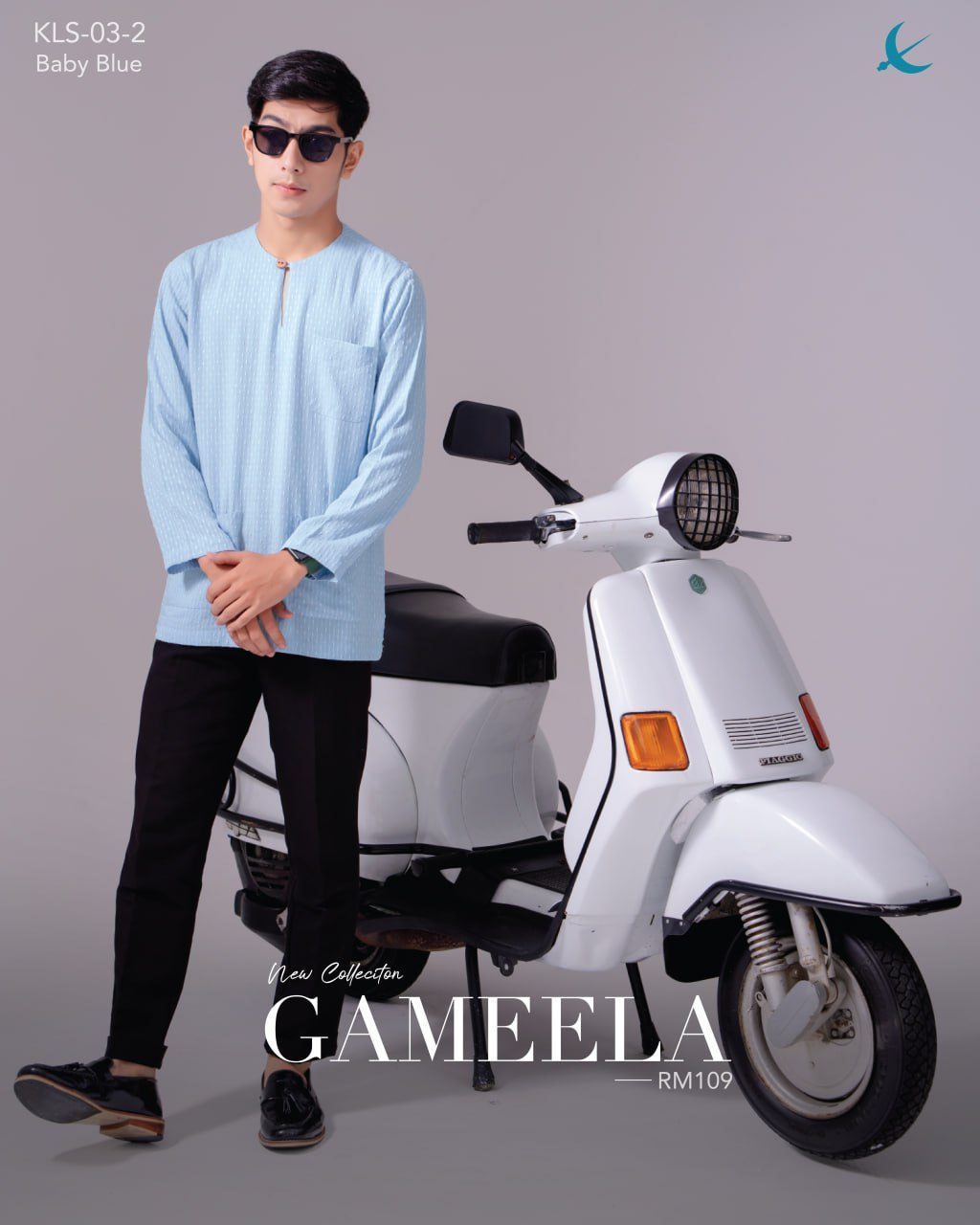 KURTA GAMEELA BABY BLUE (2024)