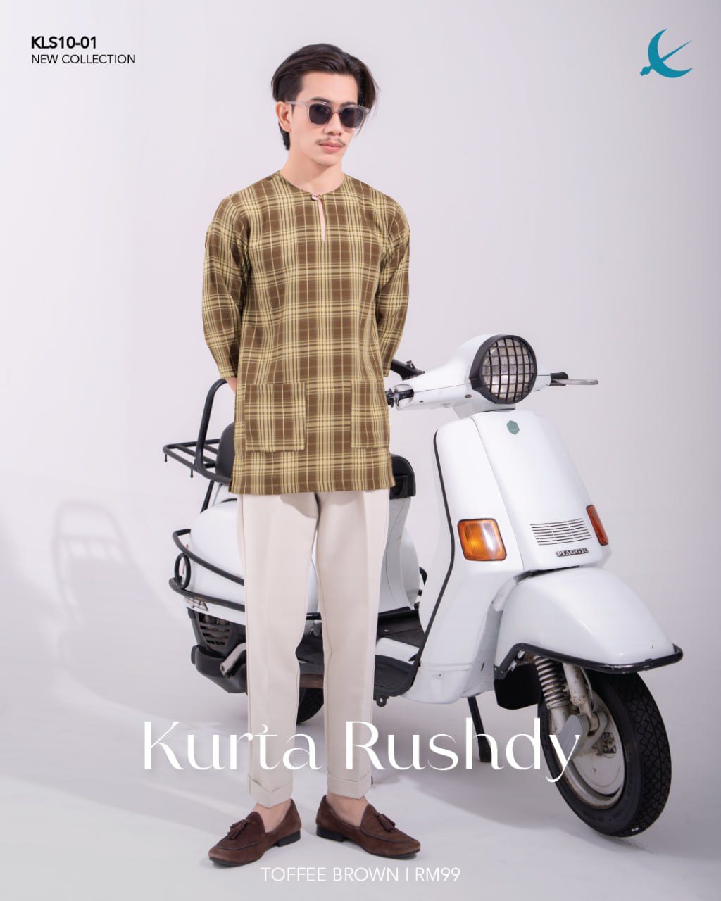 KURTA RUSHDY TOFFEE BROWN