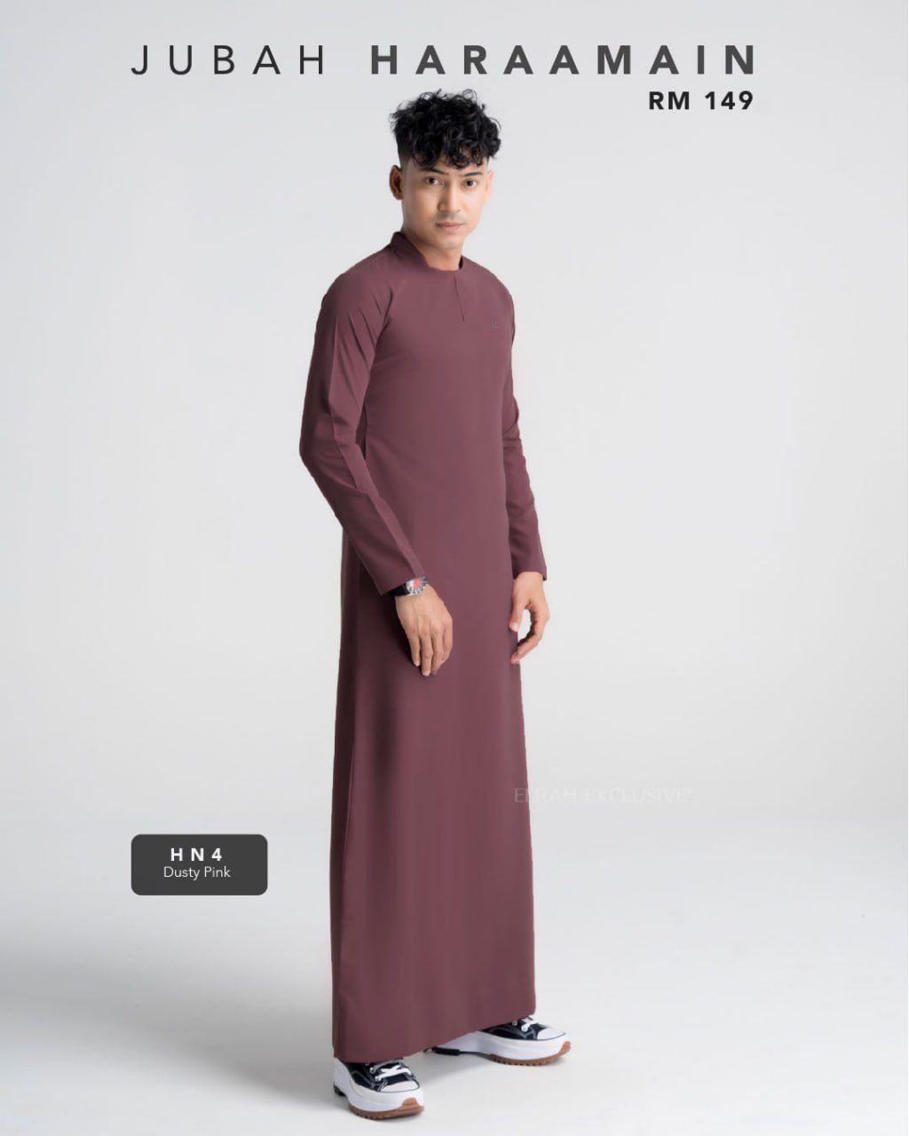 JUBAH HARAAMAIN DUSTY PINK (2024)