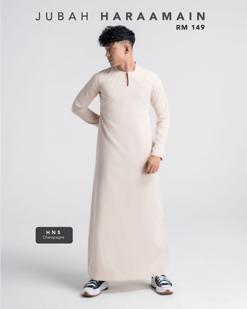 JUBAH HARAAMAIN CHAMPAGNE (2024)