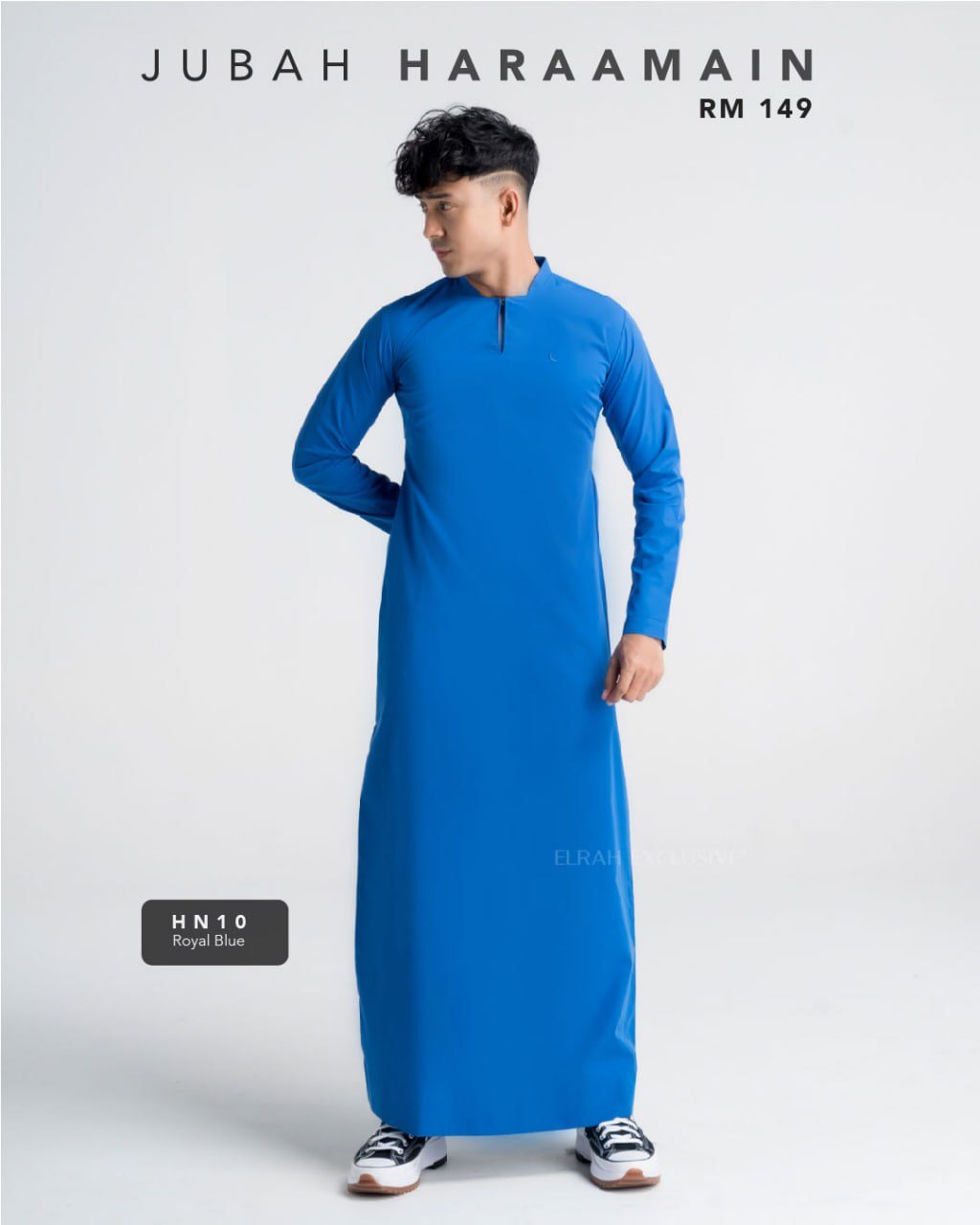 JUBAH HARAAMAIN ROYAL BLUE (2024)