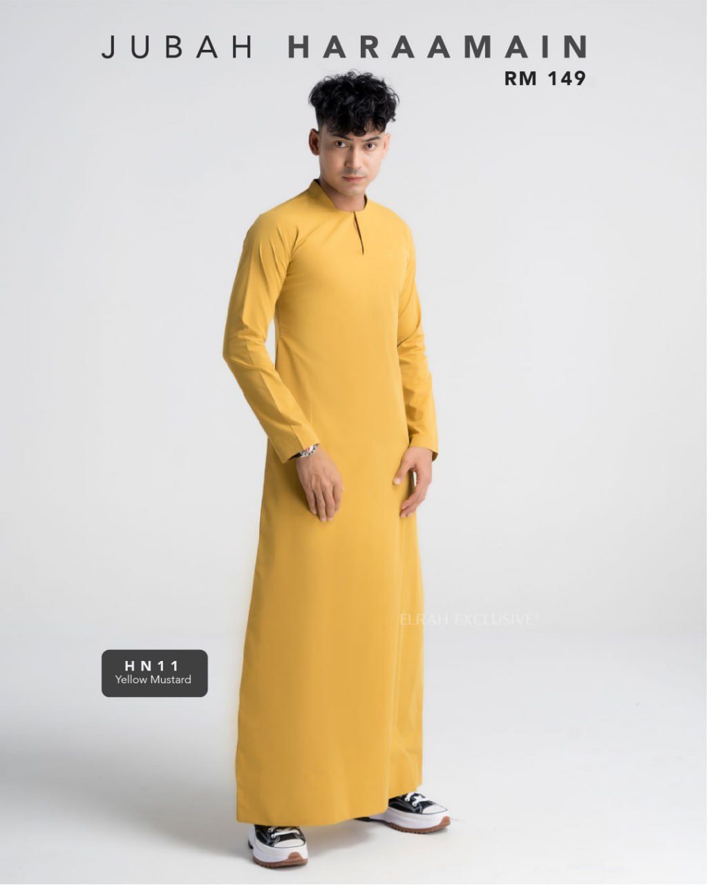 JUBAH HARAAMAIN YELLOW MUSTARD (2024)