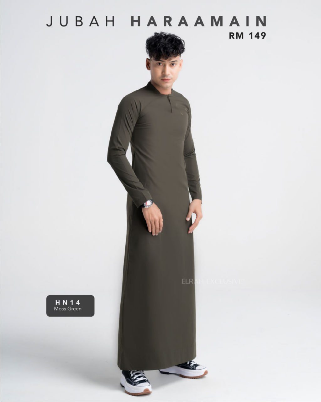 JUBAH HARAAMAIN MOSS GREEN (2024)