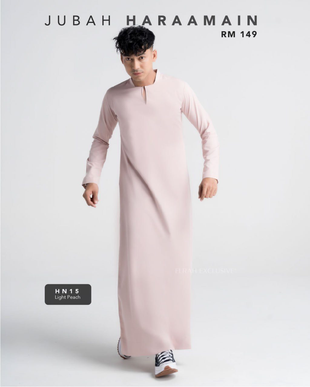 JUBAH HARAAMAIN LIGHT PEACH (2024)