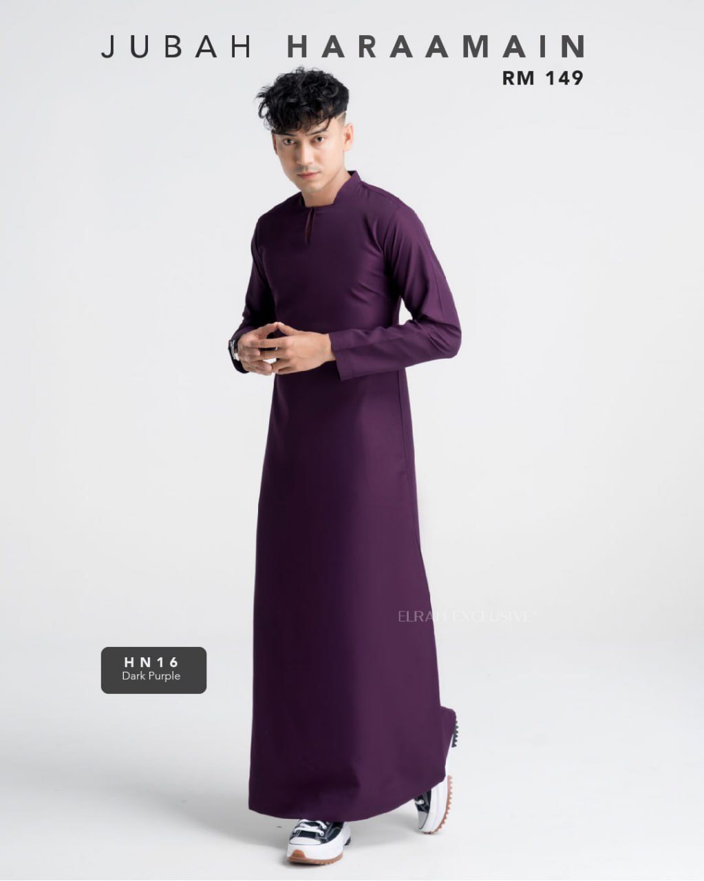 JUBAH HARAAMAIN DARK PURPLE (2024)