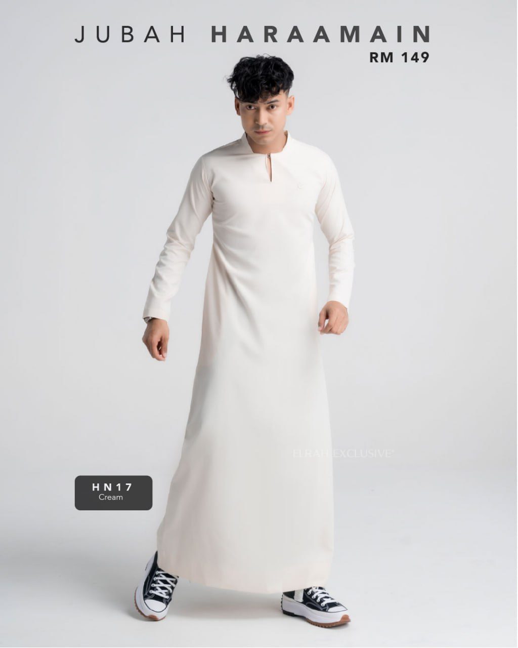 JUBAH HARAAMAIN CREAM (2024)