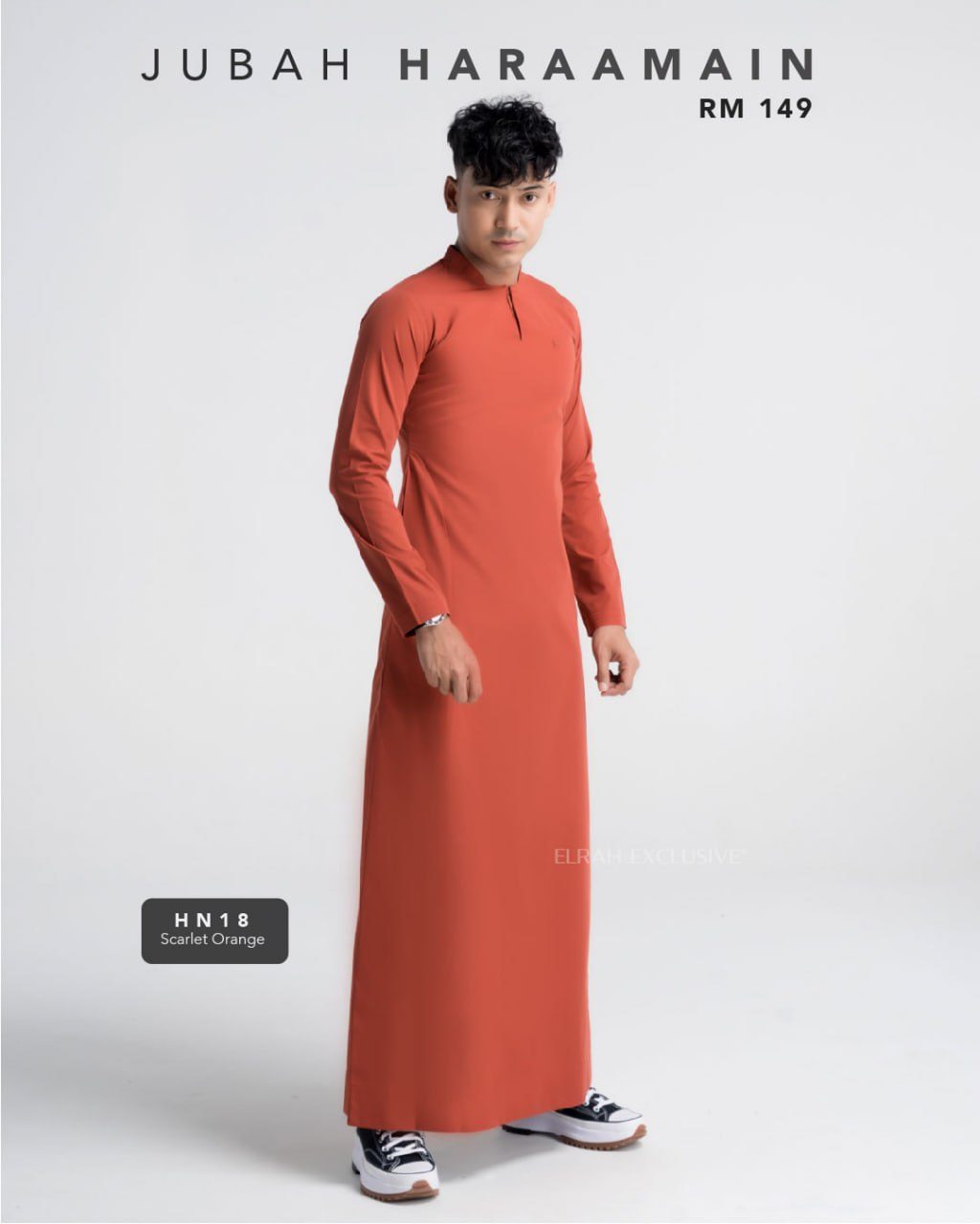 JUBAH HARAAMAIN SCARLET ORANGE (2024)