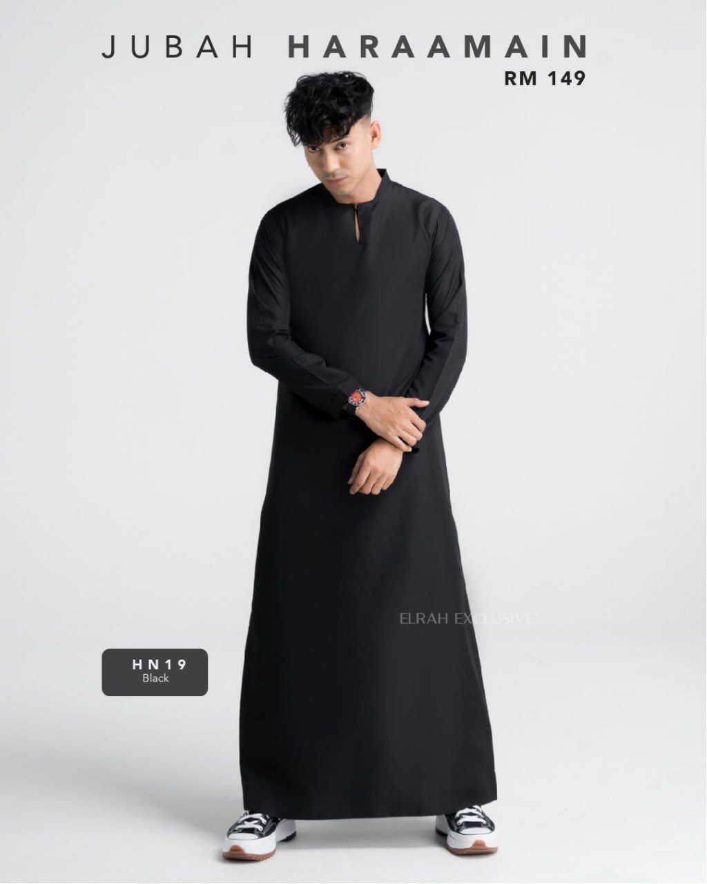 JUBAH HARAAMAIN BLACK (2024)