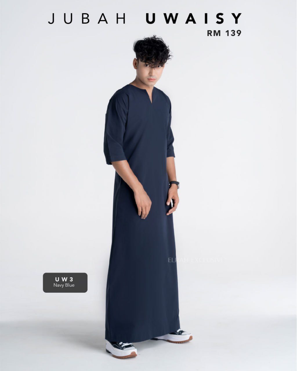 JUBAH UWAISY DARK BLUE