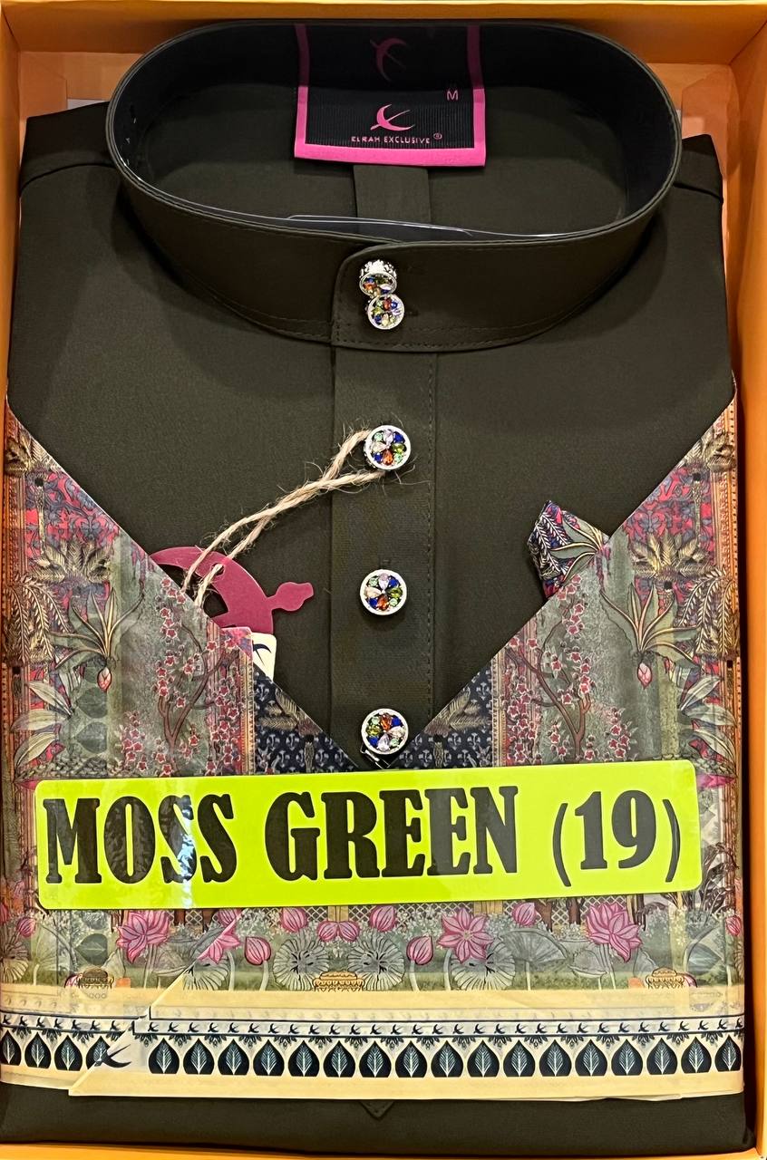 BAJU MELAYU SENNA MOSS GREEN