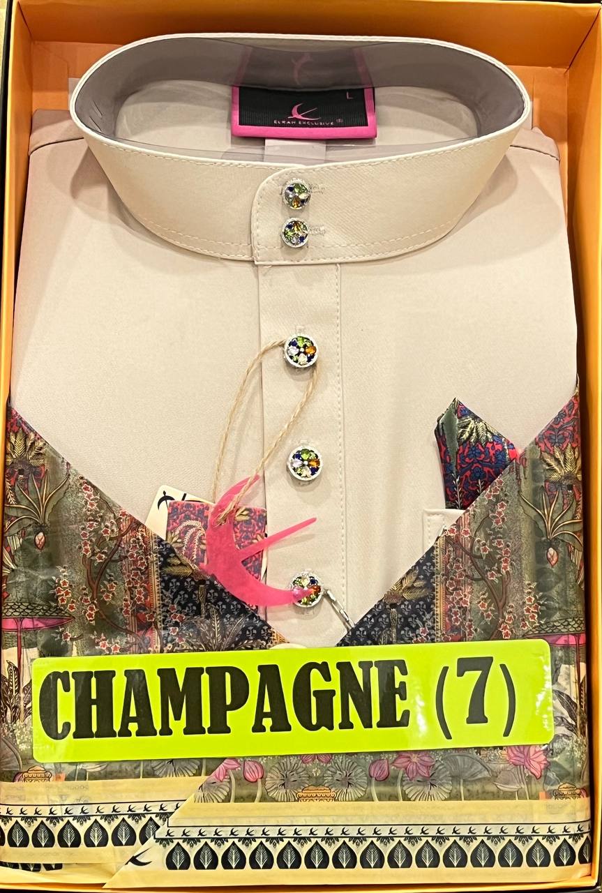 BAJU MELAYU SENNA CHAMPAGNE