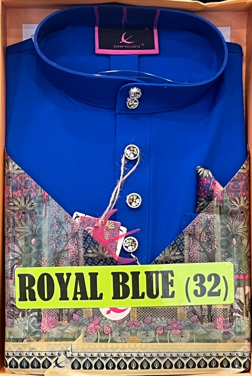 BAJU MELAYU SENNA ROYAL BLUE