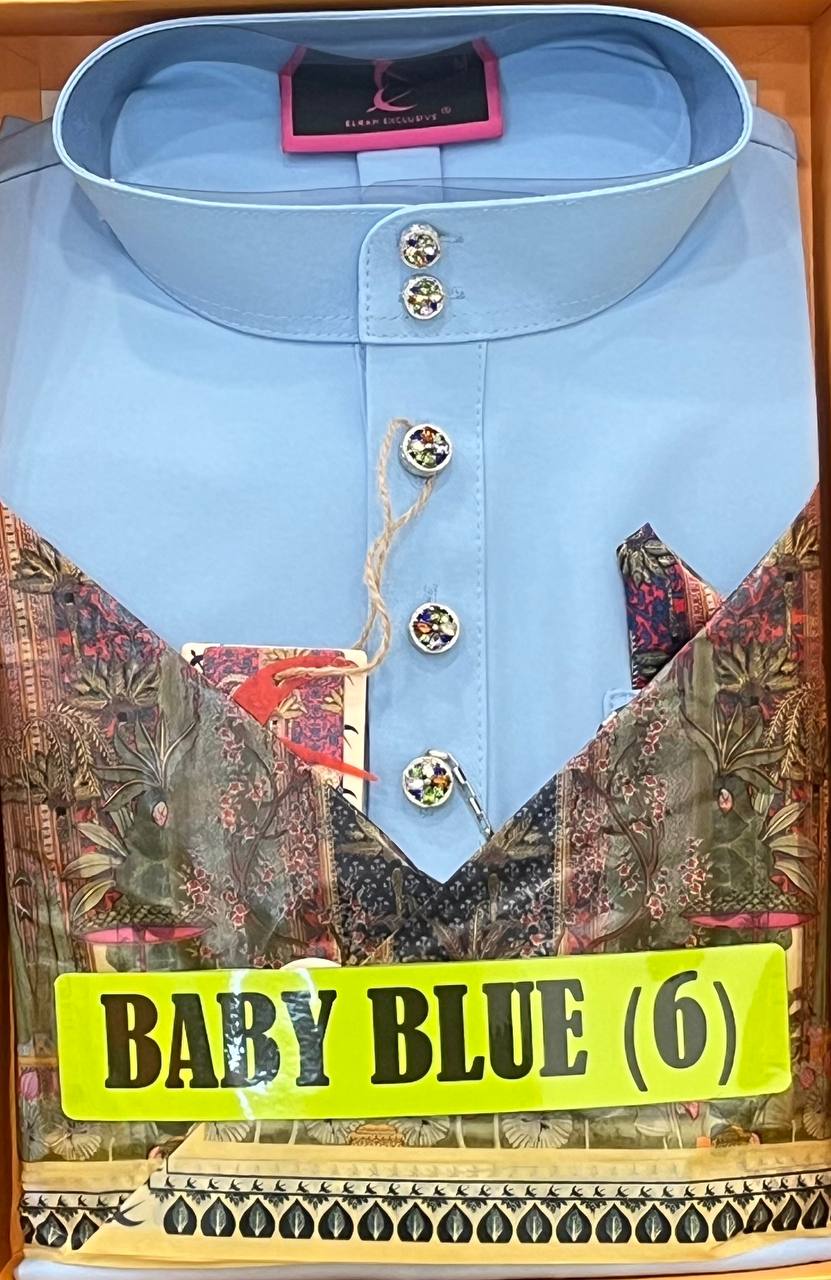 BAJU MELAYU SENNA BABY BLUE