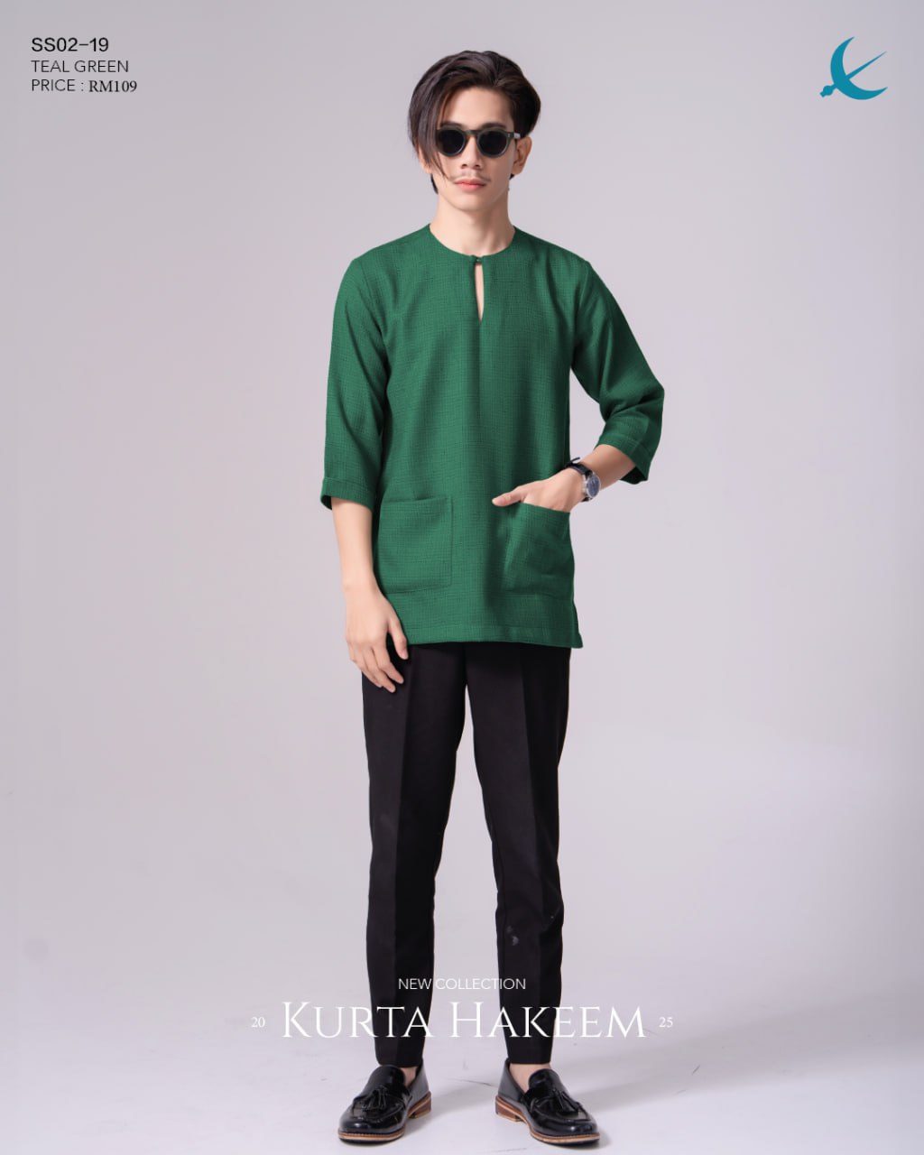 KURTA HAKEEM TEAL GREEN (2024)