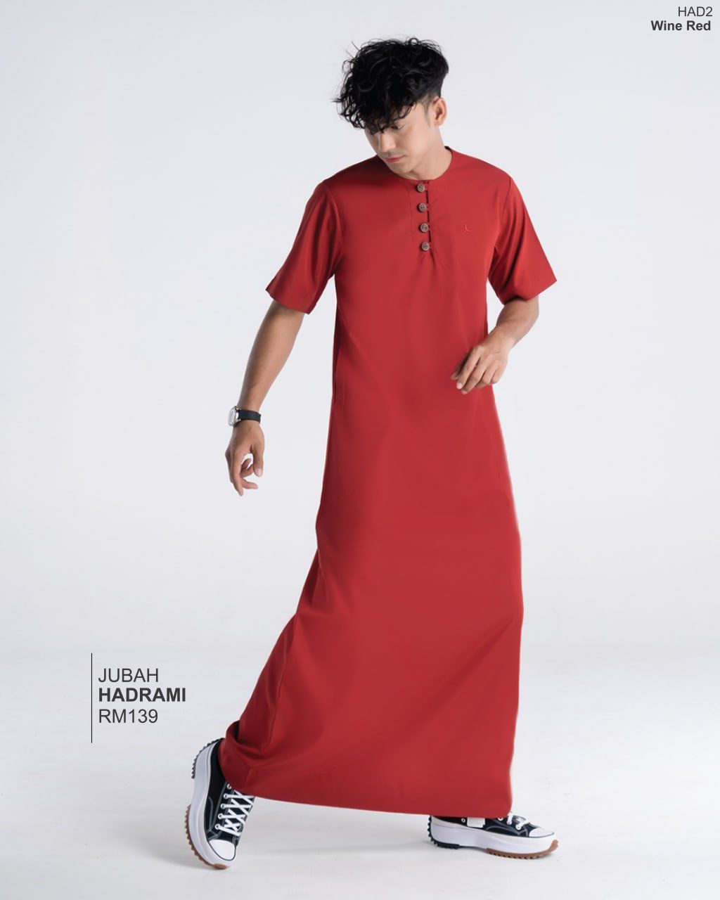 JUBAH HADRAMI WINE RED (2024)