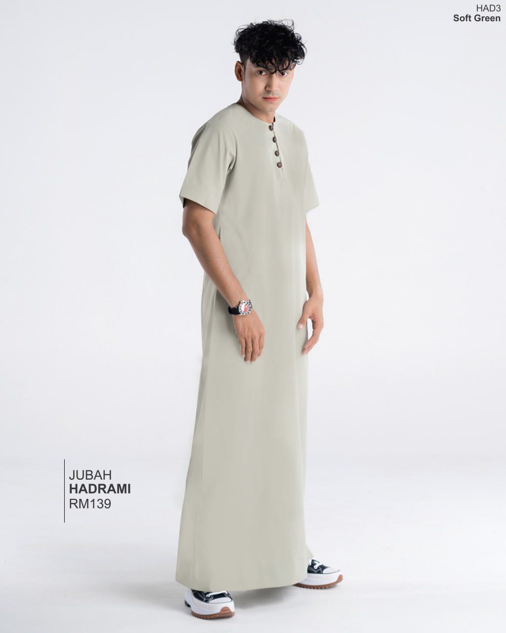 JUBAH HADRAMI SOFT GREEN (2024)