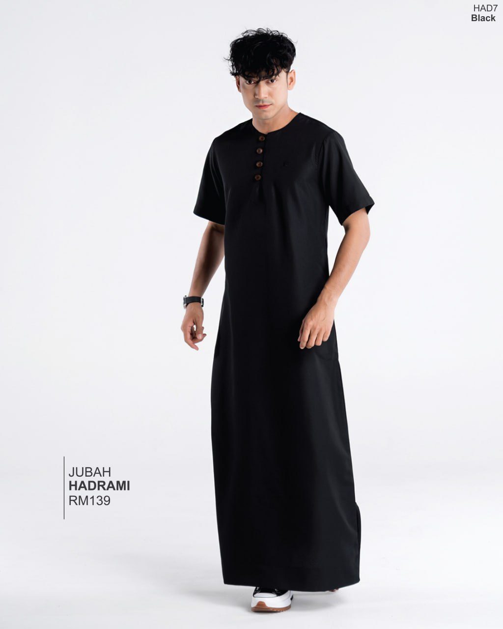 JUBAH HADRAMI BLACK (2024)