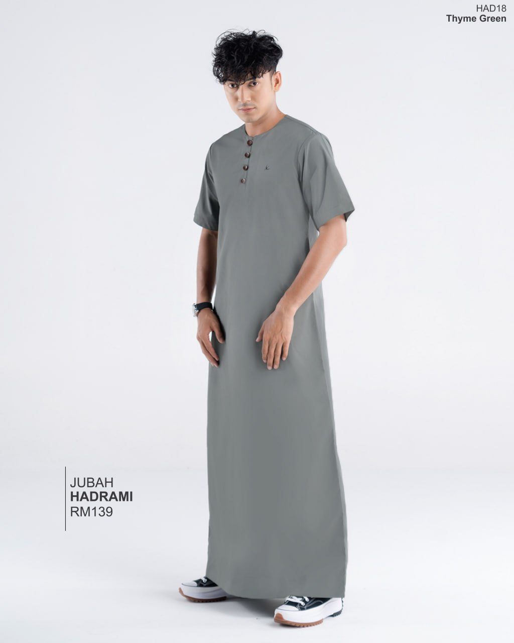 JUBAH HADRAMI TYHME GREEN (2024)