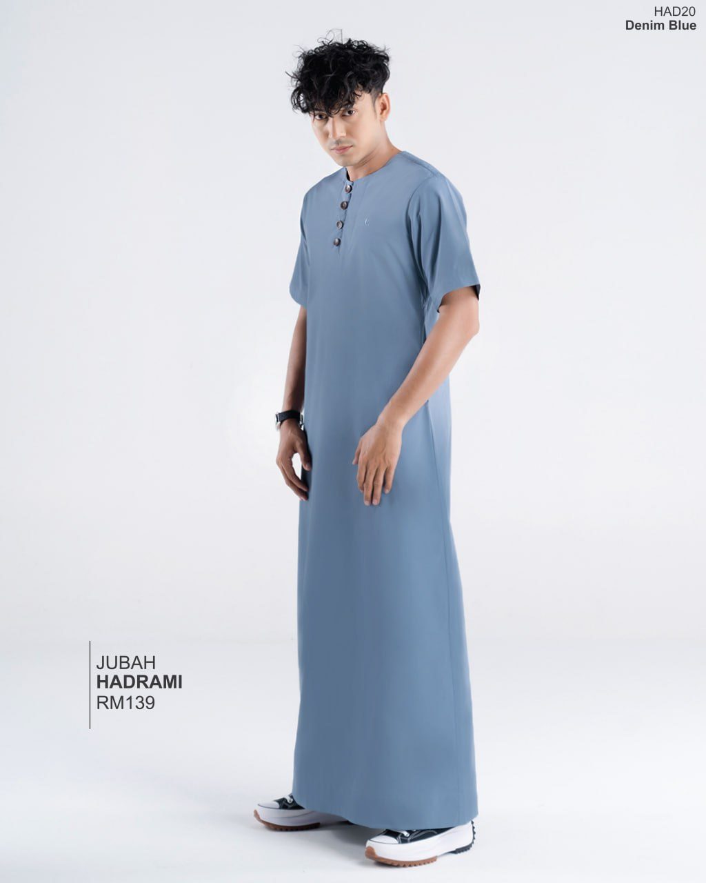 JUBAH HADRAMI DENIM BLUE (2024)