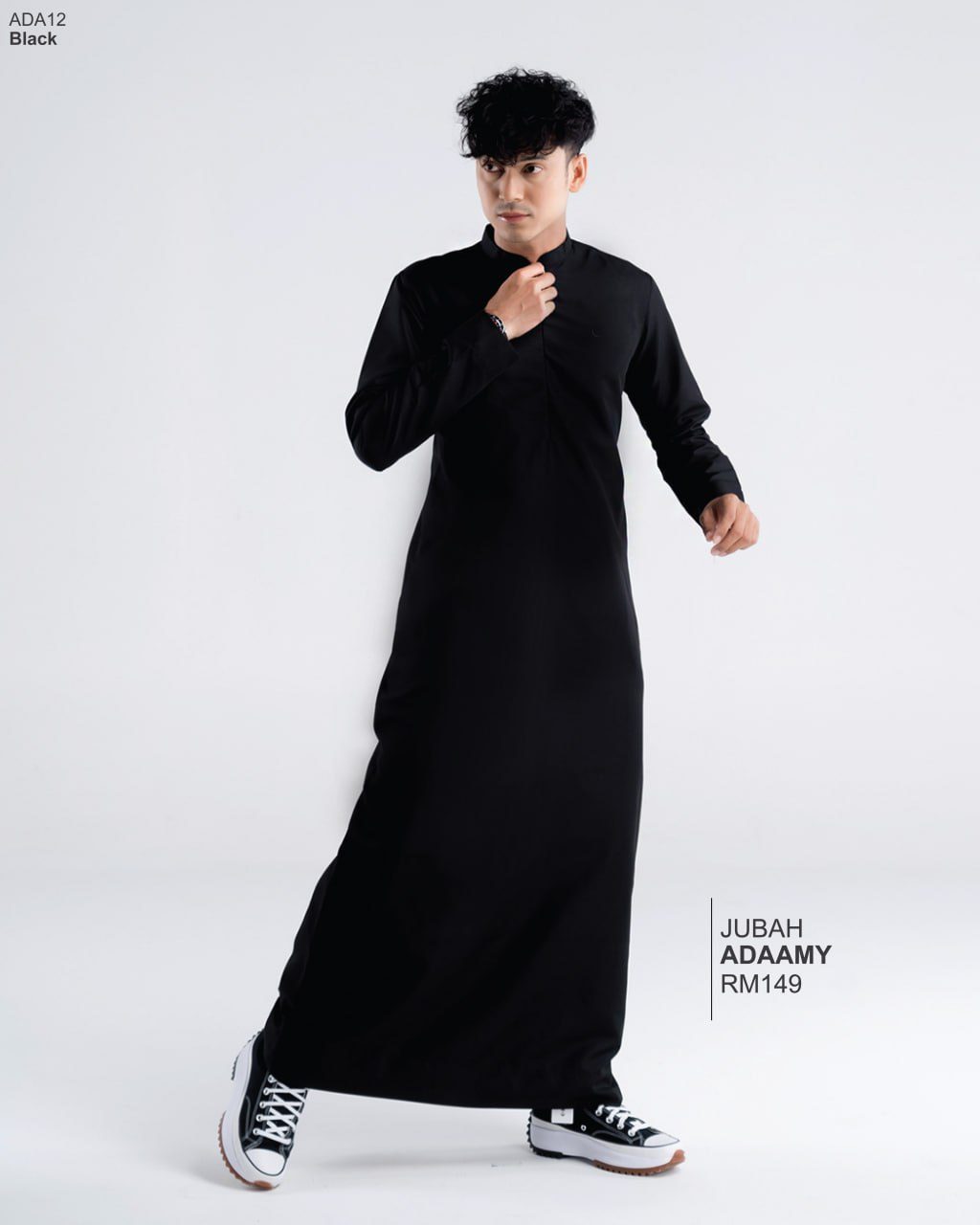 JUBAH ADAAMY BLACK (2024)