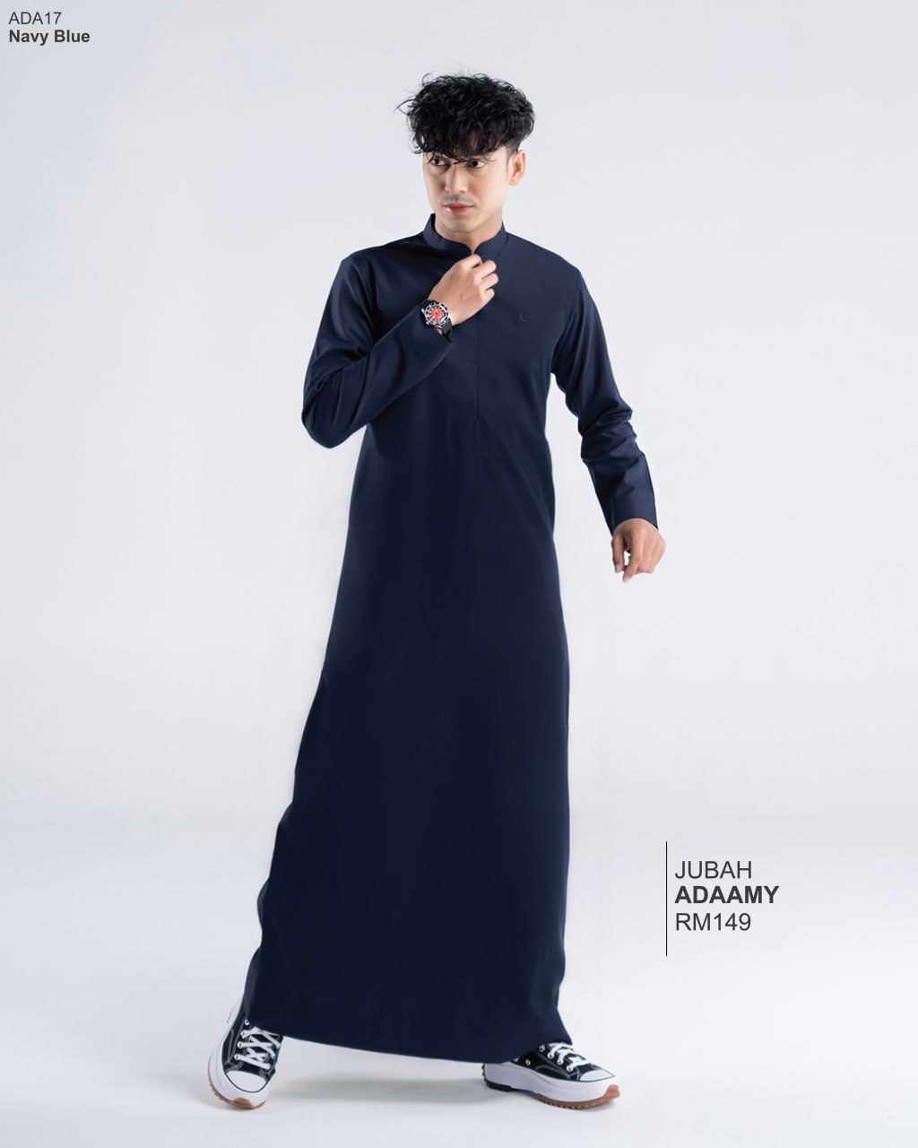 JUBAH ADAAMY NAVY BLUE (2024)