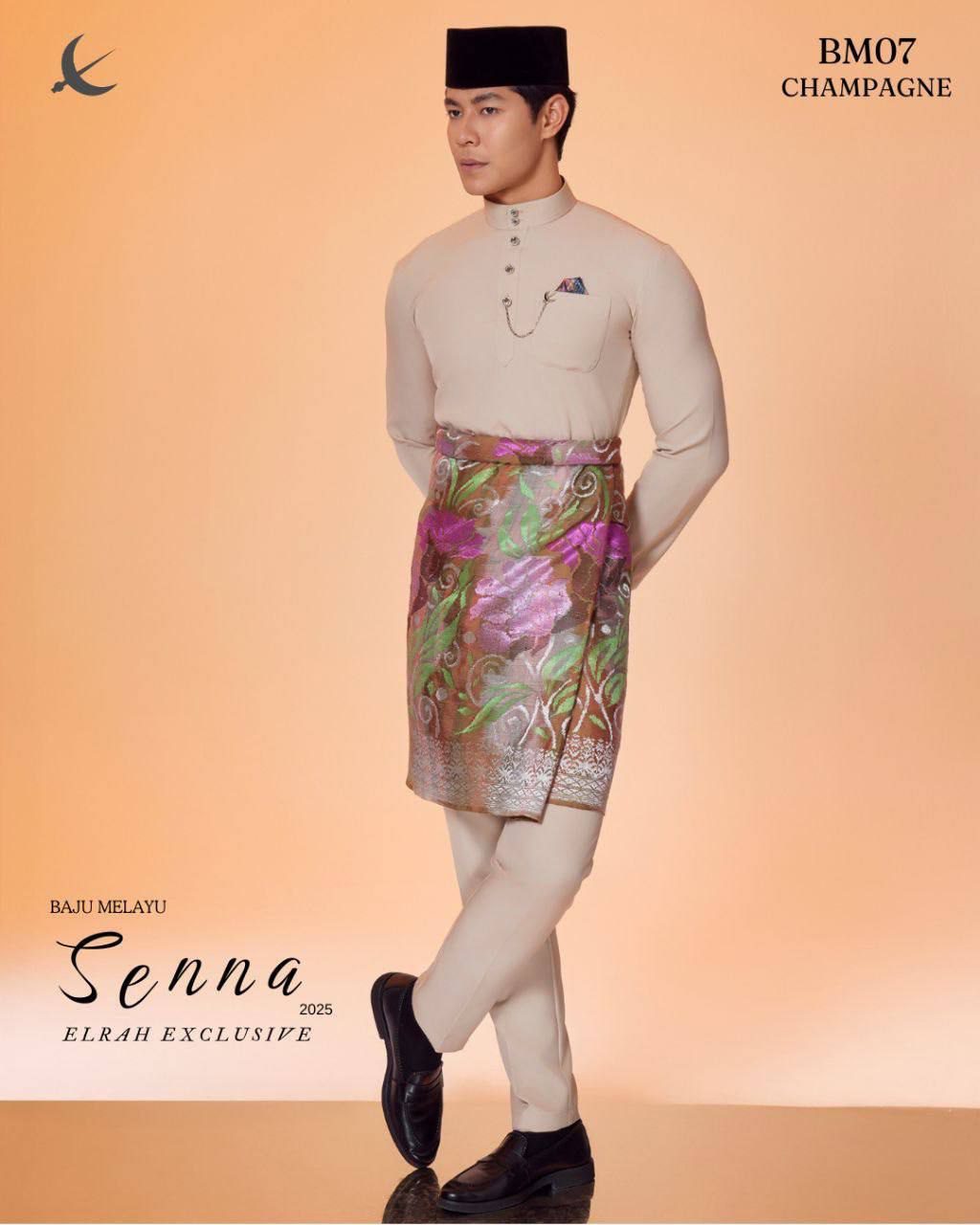 BAJU MELAYU SENNA CHAMPAGNE