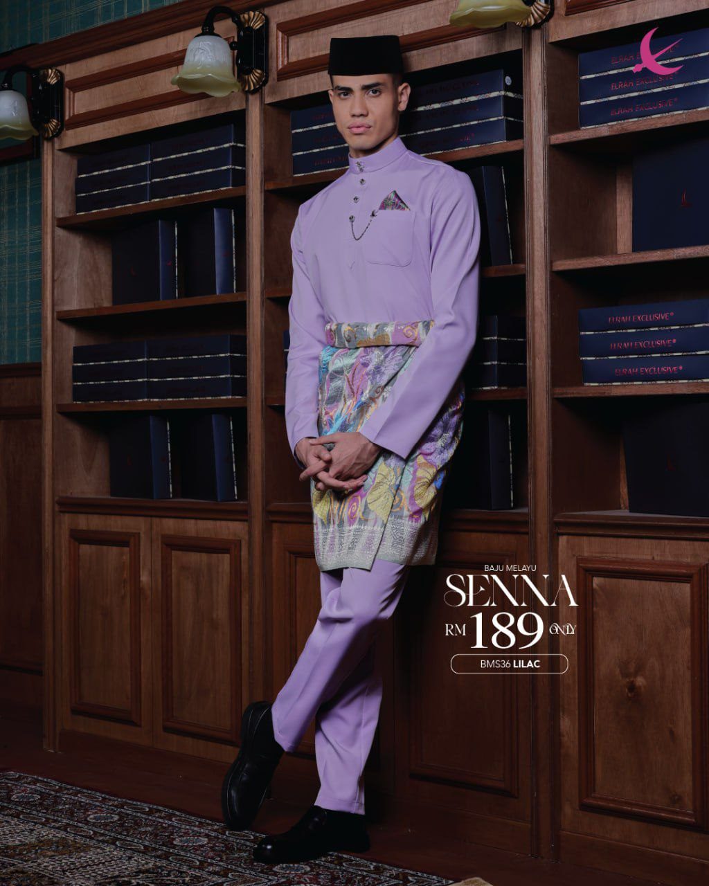 BAJU MELAYU SENNA LILAC