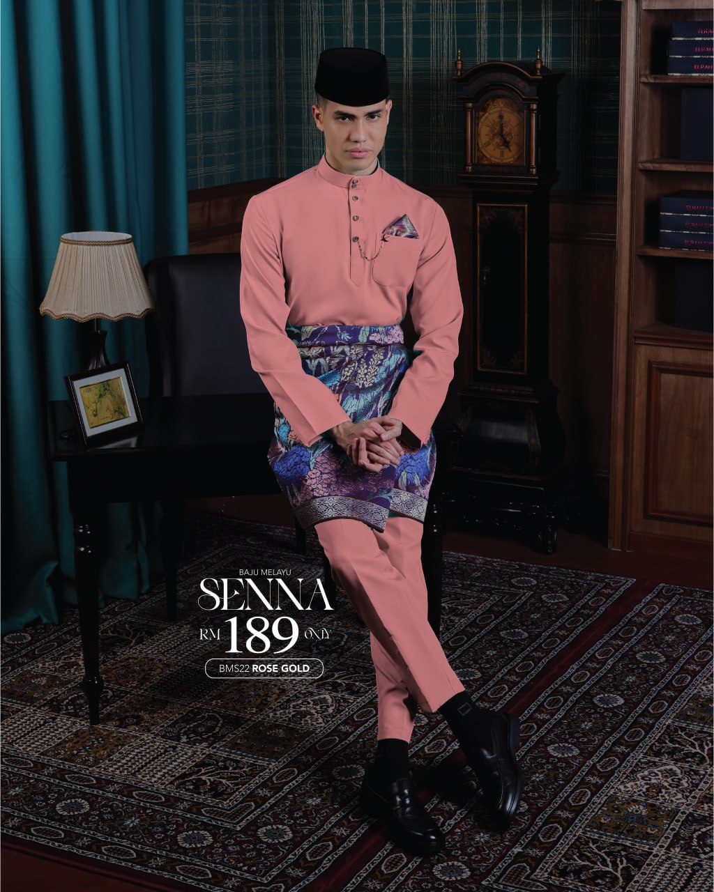 BAJU MELAYU SENNA ROSE GOLD